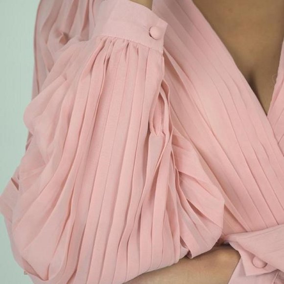 Pretty Pleated Bodysuit - Picture 2 of 3